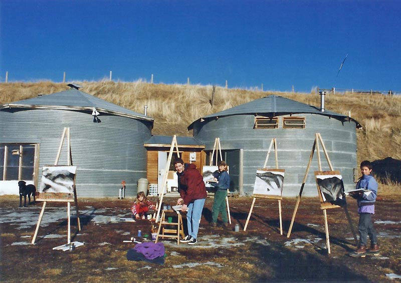 art for kids iages 4 through 80 in the grain bins